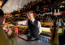 Bartender Pouring a Cocktail